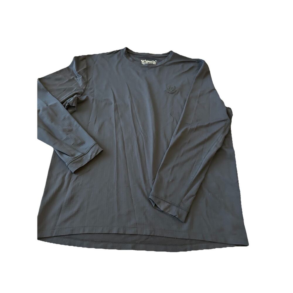 IBKUL Long Sleeve Tee - BLACK - Picture 6 of 11